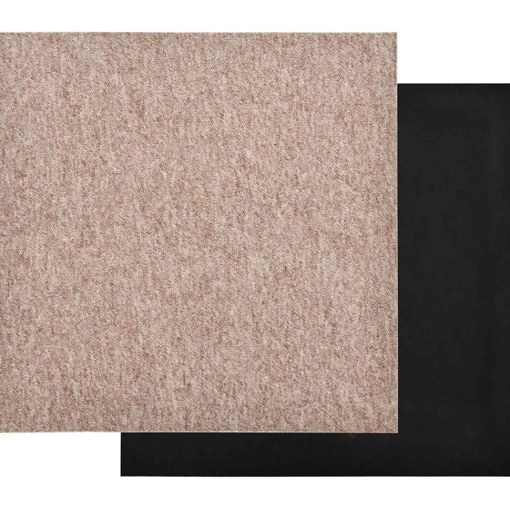 vidaXL Alfombra 20 pcs 50 x 50 cm 100% Polipropileno Beige Best