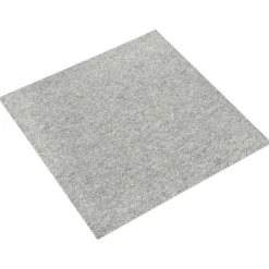 vidaXL Alfombra 20 pcs 50 x 50 cm 100% Polipropileno Gris claro New