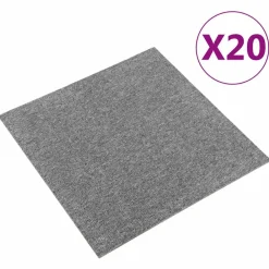 vidaXL Materiales De Construcción|Decoración-Alfombra 20 pcs 50 x 50 cm 100% Polipropileno