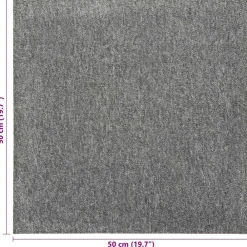 vidaXL Materiales De Construcción|Decoración-Alfombra 20 pcs 50 x 50 cm 100% Polipropileno