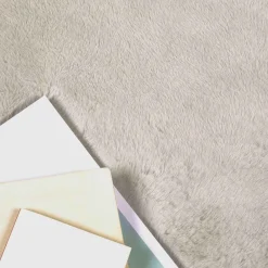 vidaXL Decoración-Alfombra antideslizante de sintética de conejo OLITE
