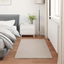vidaXL Decoración-Alfombra antideslizante de sintética de conejo OLITE