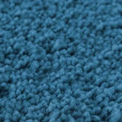 vidaXL Alfombra antideslizante para baño con corte para inodoro Azul Discount