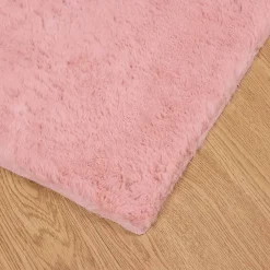 vidaXL Decoración-Alfombra antideslizante de sintética de conejo Olite
