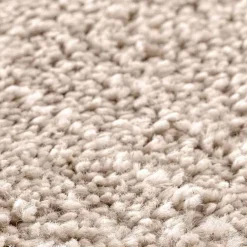 vidaXL Accesorios Para El Baño-Alfombra antideslizante para baño con corte para inodoro Crema