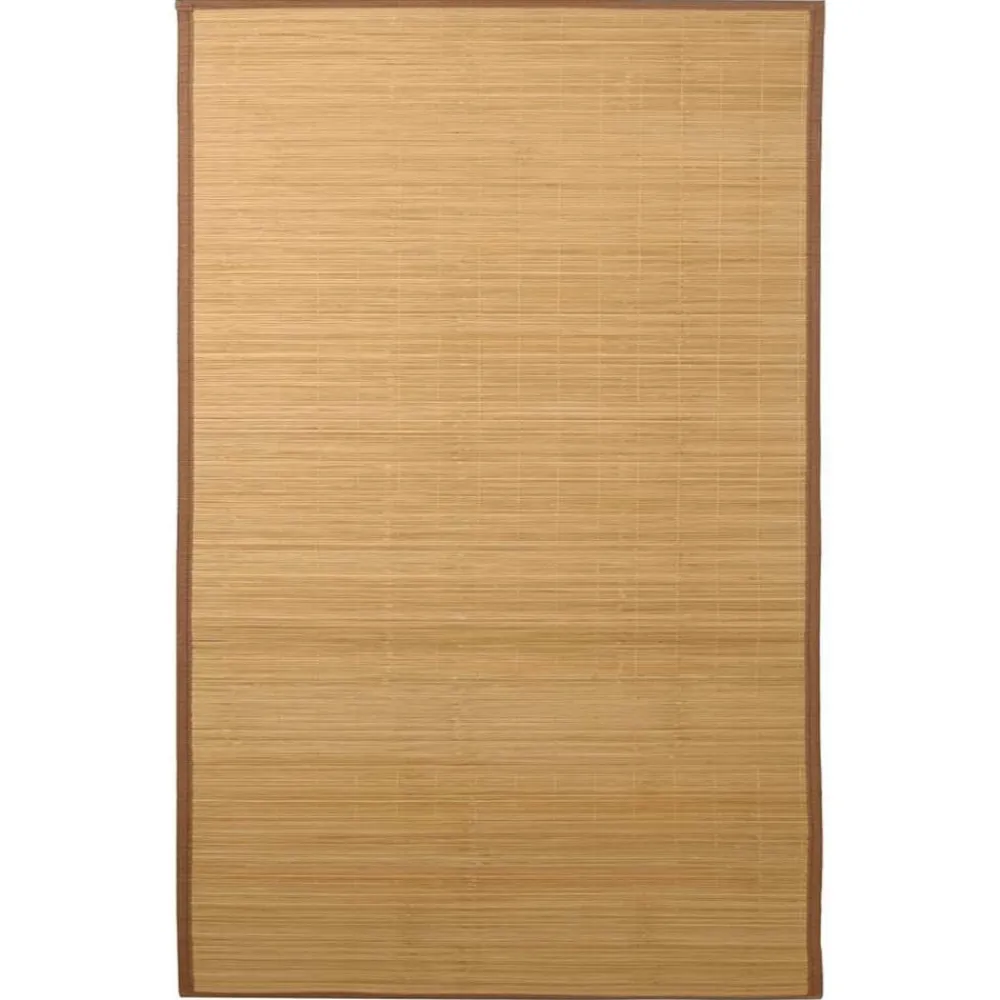 vidaXL Alfombra de bambú color natural 100x160 cm Marrón Clearance