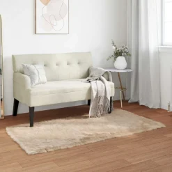 vidaXL Decoración-Alfombra de de oveja sintética Tafalla 60 x 110 cm