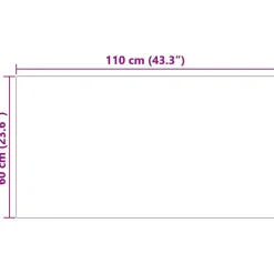 vidaXL Decoración-Alfombra de de oveja sintética Tafalla 60 x 110 cm