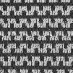 vidaXL Alfombra de exterior Chevron ARAKIL Negro y Gris 600 x 300 cm New