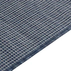 vidaXL Alfombra de exterior de tejido plano 80x250 cm Azul New