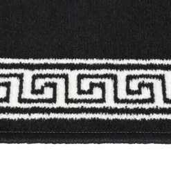 vidaXL Alfombra de pasillo BCF con estampado 60x200 cm Negro Online