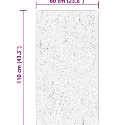 vidaXL Decoración-Alfombra de pelo corto suave lavable HUARTE 60x110 cm