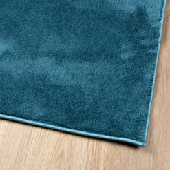 vidaXL Alfombra de pelo corto OVIEDO turquesa 120x120 cm Tuquesa Outlet
