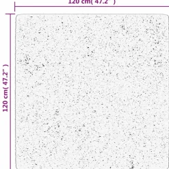 vidaXL Alfombra de pelo corto OVIEDO turquesa 120x120 cm Tuquesa Outlet