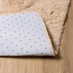 vidaXL Alfombra de pelo largo NAVARRA 60x100 cm poliéster Beige Clearance