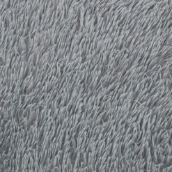 vidaXL Alfombra de pelo largo NAVARRA 120x120 cm poliéster Gris claro Sale
