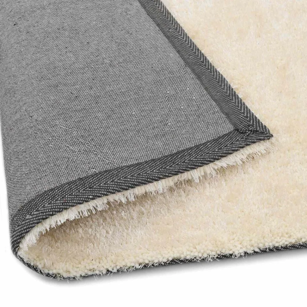vidaXL Decoración-Alfombra de área peluda 120 x 160 cm Polietileno
