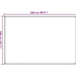 vidaXL Actividades Al Aire Libre-Alfombra de tienda de campaña 250x200 cm gris