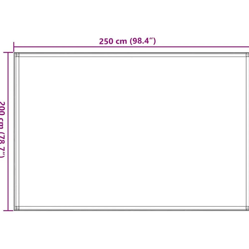 vidaXL Actividades Al Aire Libre-Alfombra de tienda de campaña 250x200 cm gris