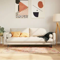 vidaXL Alfombra lavable 80x150 cm Multicolor