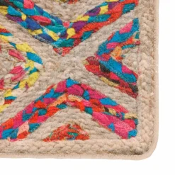 vidaXL Alfombra lavable 80x150 cm Multicolor