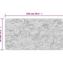 vidaXL Decoración-Alfombra lavable 80x150 cm