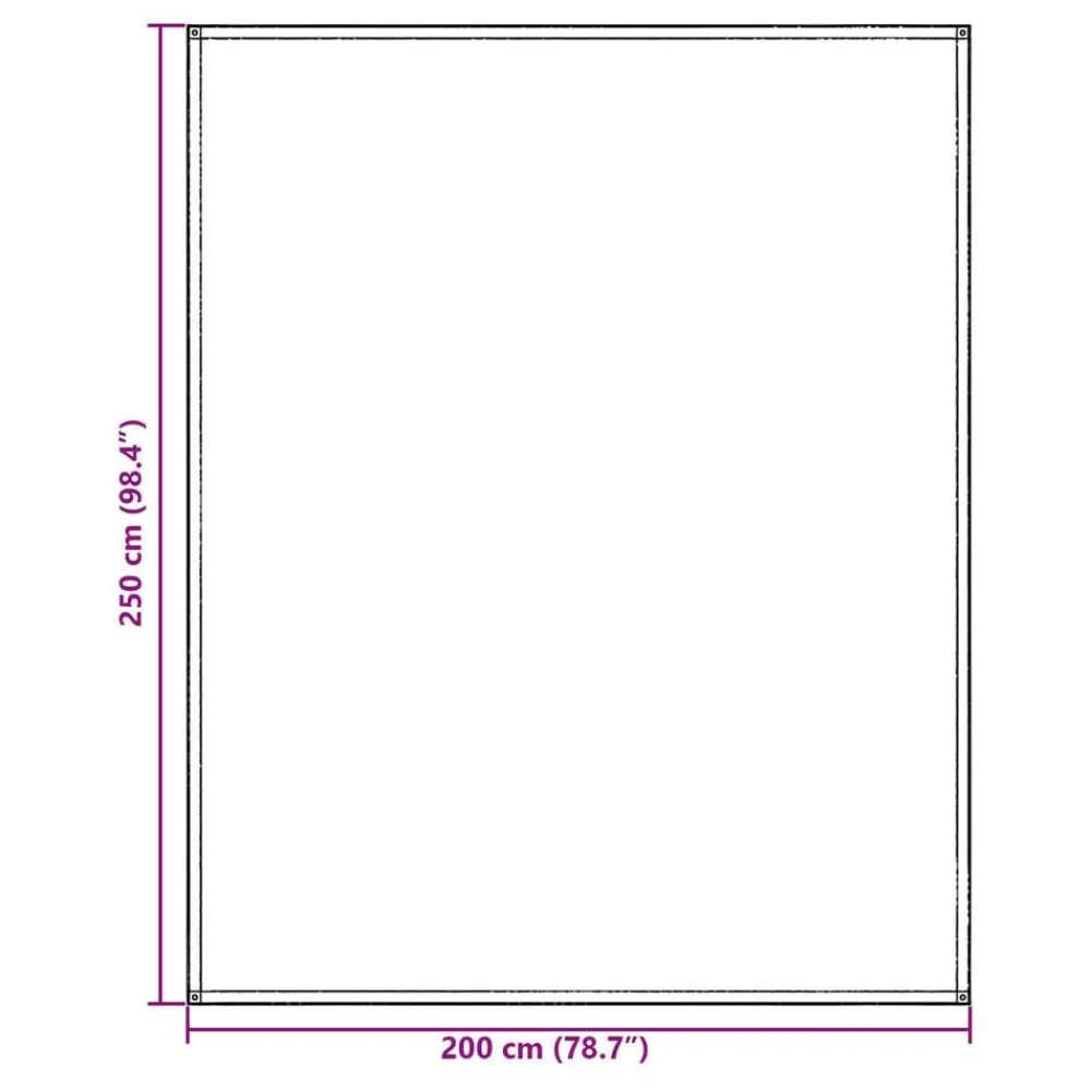 vidaXL Actividades Al Aire Libre-Alfombra para tienda Manual 200 x 250 cm Polietileno