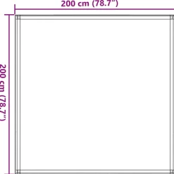 vidaXL Actividades Al Aire Libre-Alfombra para tienda de campaña HDPE 200x200 cm