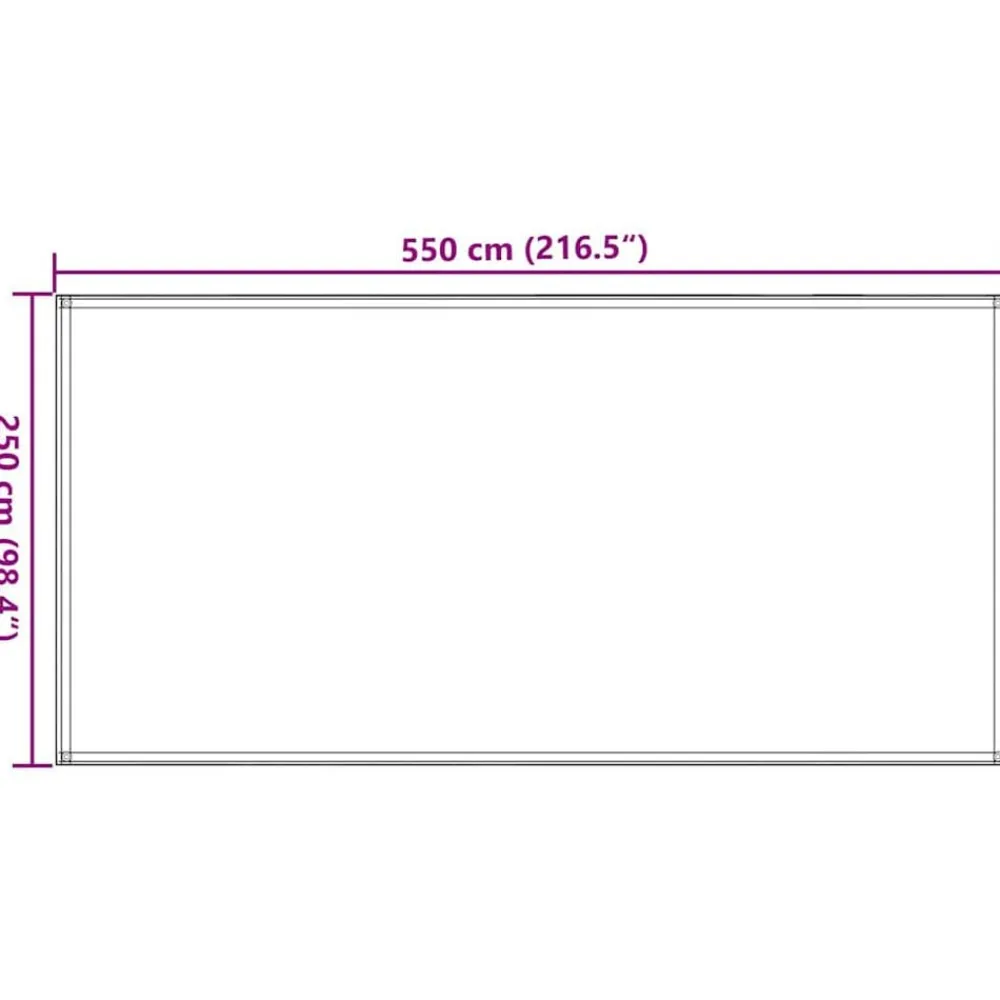 vidaXL Actividades Al Aire Libre-Alfombra para tienda de campaña gris taupe 250x550 cm