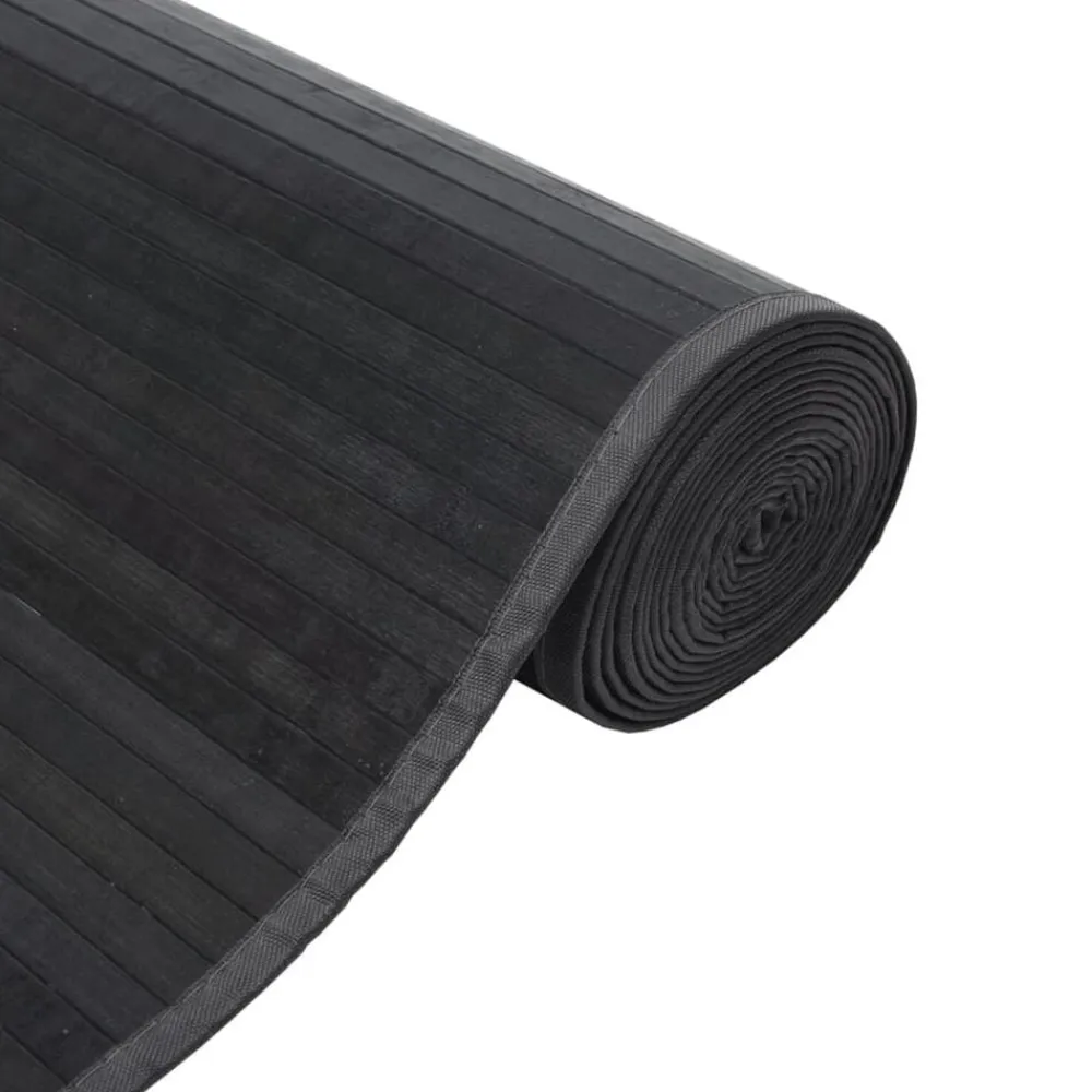 vidaXL Alfombra rectangular bambú 60x100 cm Gris Hot