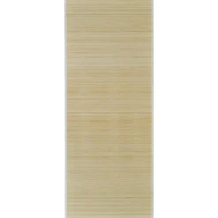 vidaXL Alfombra rectangular de bambú natural 80 x 200 cm Beige Sale