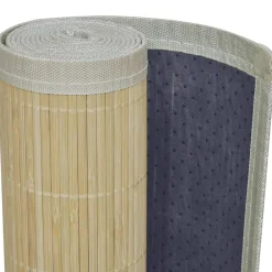 vidaXL Alfombra rectangular de bambú natural 80 x 200 cm Beige Sale