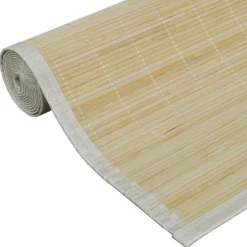vidaXL Alfombra rectangular de bambú natural 80 x 200 cm Beige Sale