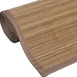 vidaXL Alfombra rectangular de bambú marrón 80 x 200 cm Marr&oacute;n Online