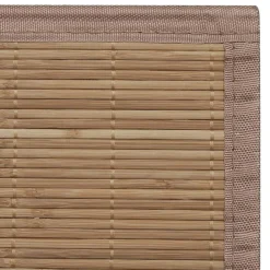 vidaXL Alfombra rectangular de bambú marrón 80 x 200 cm Marr&oacute;n Online