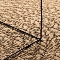 vidaXL Decoración-Alfombra ZIZUR apariencia de yute interior y exterior 90 cm