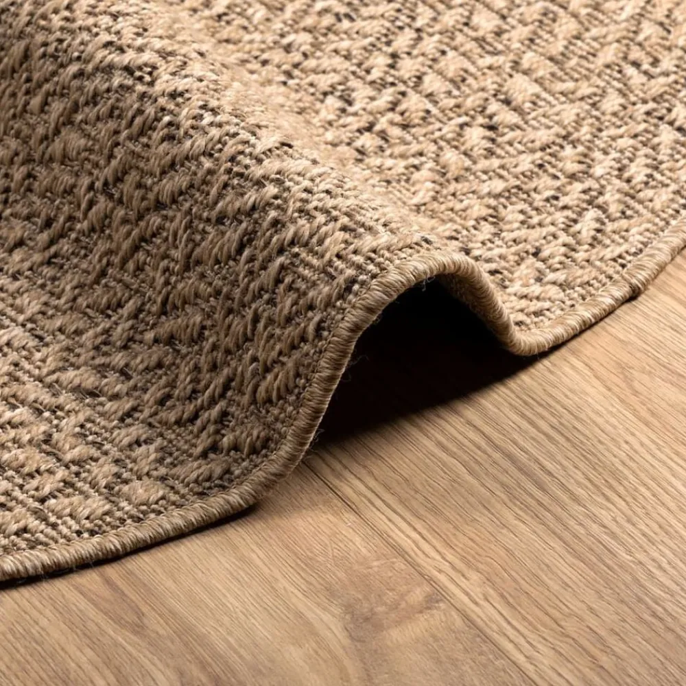 vidaXL Decoración-Alfombra ZIZUR apariencia de yute interior y exterior 90 cm