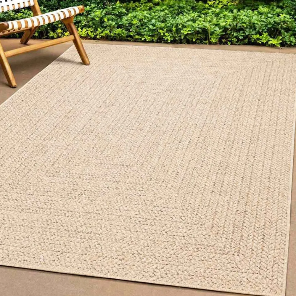 vidaXL Decoración-Alfombra ZIZUR apariencia yute interior exterior 60x110cm