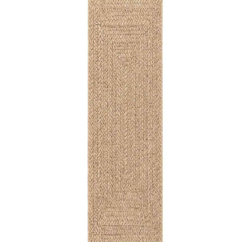vidaXL Decoración-Alfombra ZIZUR apariencia de yute interior y exterior 80x250 cm