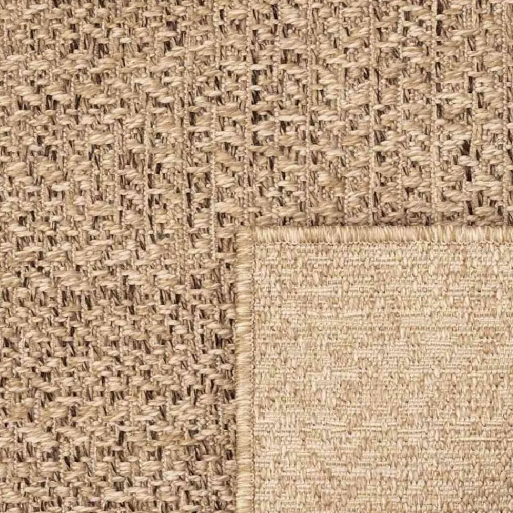 vidaXL Decoración-Alfombra ZIZUR apariencia de yute interior y exterior 80x250 cm