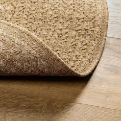 vidaXL Alfombra ZIZUR Marrón 150 x 80 cm Polipropileno Natural Best