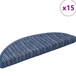 vidaXL Productos Del Hogar-Alfombras autoadhesivas para escaleras 15 pcs