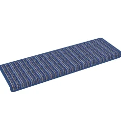 vidaXL Productos Del Hogar-Alfombras autoadhesivas para escaleras Rayado 15 pcs