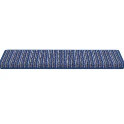 vidaXL Productos Del Hogar-Alfombras autoadhesivas para escaleras Rayado 15 pcs