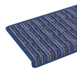 vidaXL Productos Del Hogar-Alfombras autoadhesivas para escaleras Rayado 15 pcs