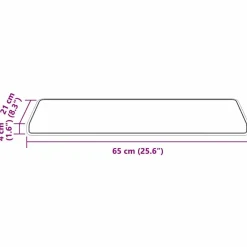 vidaXL Productos Del Hogar-Alfombras autoadhesivas para escaleras Rayado 15 pcs