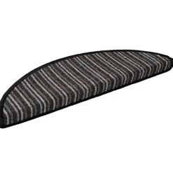 vidaXL Alfombras autoadhesivas para escaleras 15 pcs Antracita