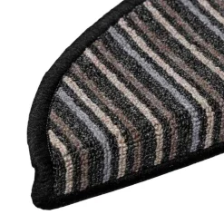 vidaXL Alfombras autoadhesivas para escaleras 15 pcs Antracita