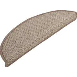 vidaXL Productos Del Hogar-Alfombras de peldaños de escalera 15 uds marrón 65x21x4 cm