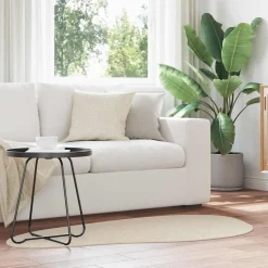 vidaXL Alfombras de área HUARTE 80 x 150 cm Poliéster Beige Discount